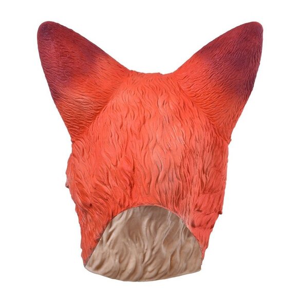 Orange Zootopia Fox Manga Costume Latex Rubber Horror Scary Mask Halloween Party - Picture 3 of 7